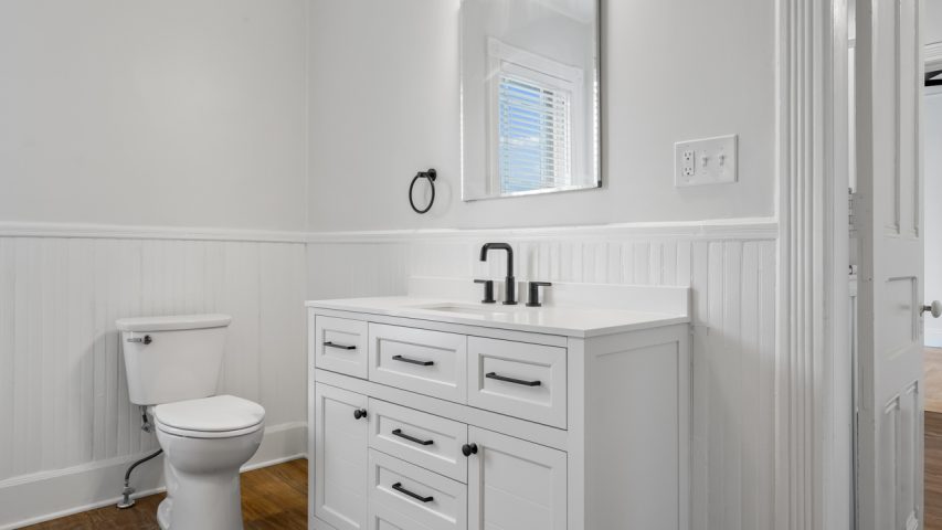 Interior view of the bright and stylish studio apartment at 107 Union Ave #5 in downtown Saratoga Springs, NY with updated finishes and walkable access to shops and dining.
