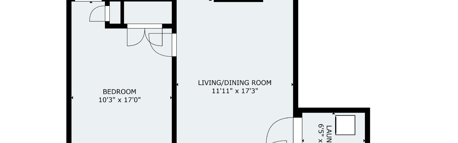 Interior view of the renovated 1-bedroom rental apartment at 255 Main St in the Village of Corinth, NY with modern finishes and comfortable living space.
