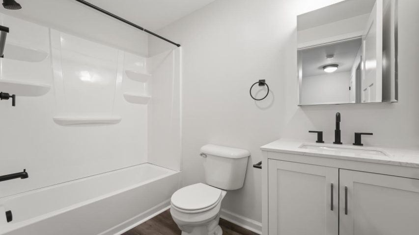 Interior view of the renovated 2-bedroom rental apartment at 255 Main St in the Village of Corinth, NY with updated finishes and comfortable living space.