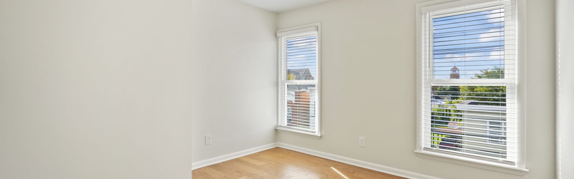 Interior view of a modern 2-bedroom plus office rental apartment at 42-44 Saratoga Ave #3W in Mechanicville, NY featuring updated finishes and a dedicated workspace.