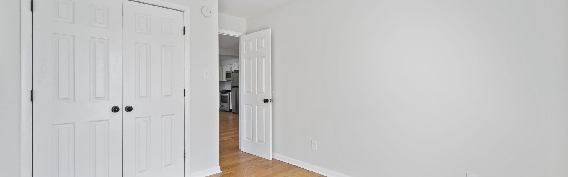 Interior view of a modern 2-bedroom plus office rental apartment at 42-44 Saratoga Ave #3W in Mechanicville, NY featuring updated finishes and a dedicated workspace.