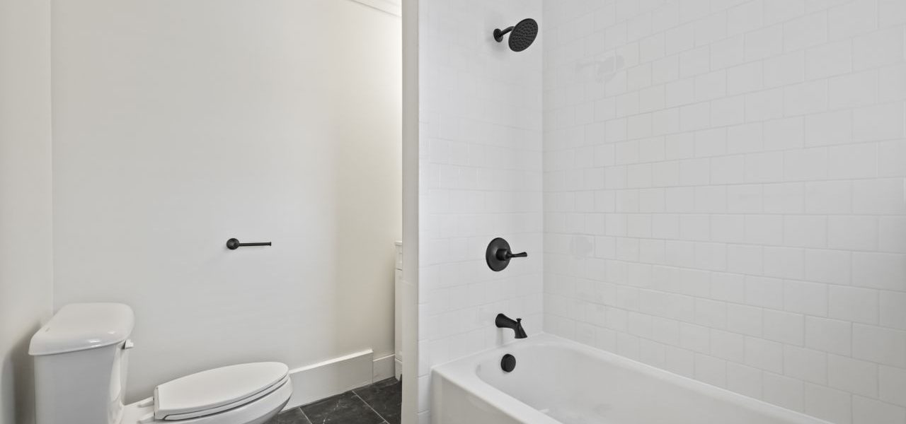 Interior view of a freshly renovated 2-bedroom apartment at 33 Franklin St #8 in downtown Saratoga Springs, NY with modern finishes and walkable access to local amenities.