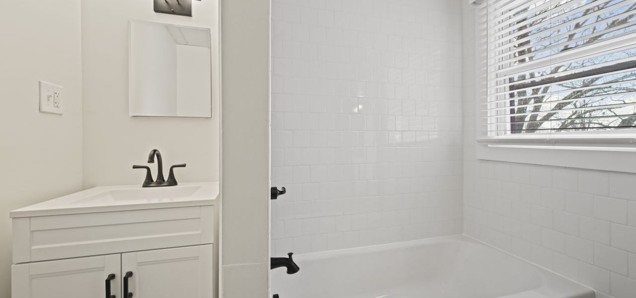 Interior view of a freshly renovated 2-bedroom apartment at 33 Franklin St #8 in downtown Saratoga Springs, NY with modern finishes and walkable access to local amenities.