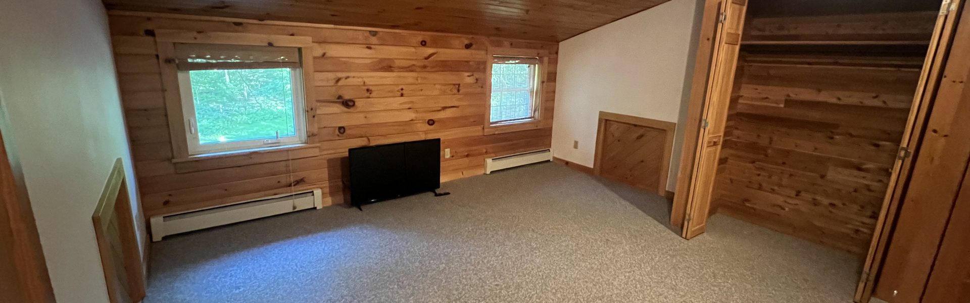Interior view of a charming 1-bedroom carriage house apartment at 101 King Rd #B in Saratoga Springs, NY, near downtown shops and dining.