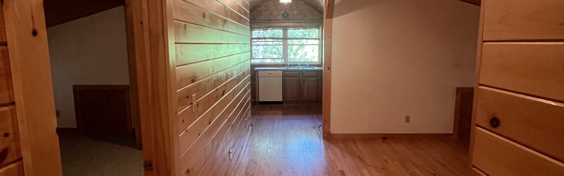 Interior view of a charming 1-bedroom carriage house apartment at 101 King Rd #B in Saratoga Springs, NY, near downtown shops and dining.