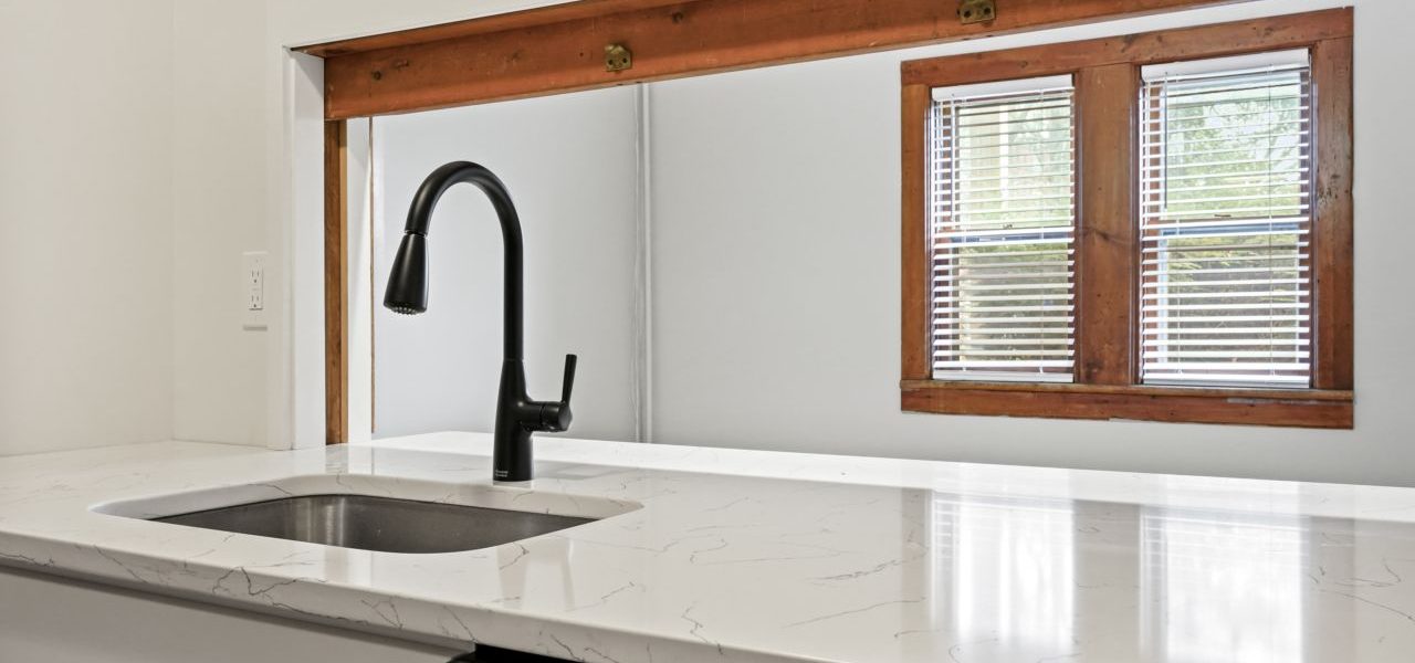 Interior view of a warm and stylish 1-bedroom apartment at 33 Franklin St #2 in downtown Saratoga Springs, NY with updated finishes and walkable access to shops and dining.