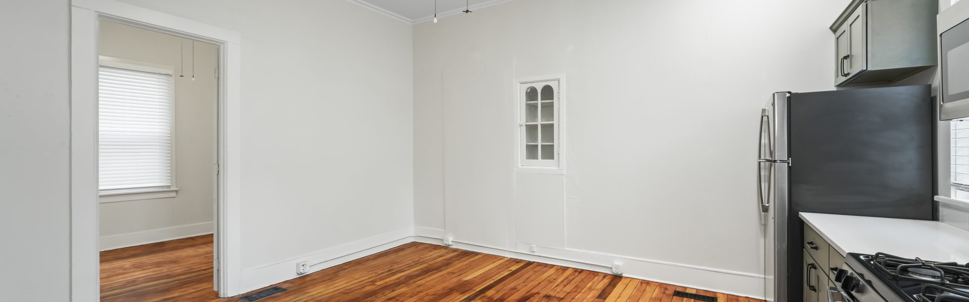 Interior view of a charming 2-bedroom apartment at 58 Lincoln Ave #1 in Saratoga Springs, NY, near downtown shops and dining.