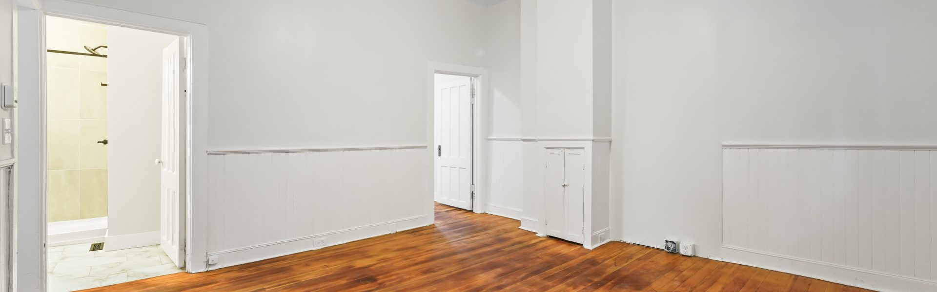 Interior view of a stylish 2-bedroom apartment at 58 Lincoln Ave #4 in Saratoga Springs, NY, featuring updated finishes near downtown.