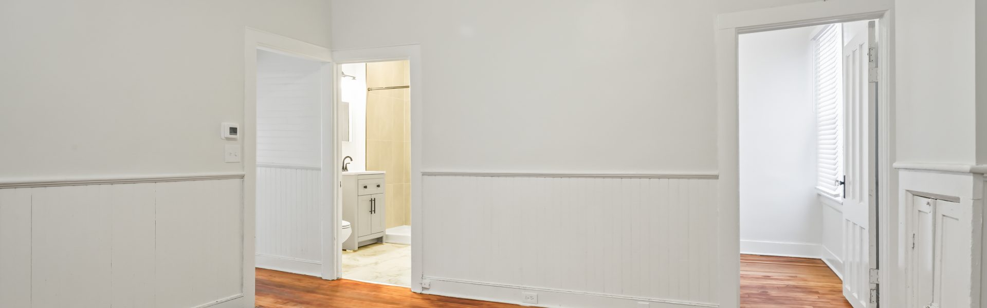 Interior view of a stylish 2-bedroom apartment at 58 Lincoln Ave #4 in Saratoga Springs, NY, featuring updated finishes near downtown.
