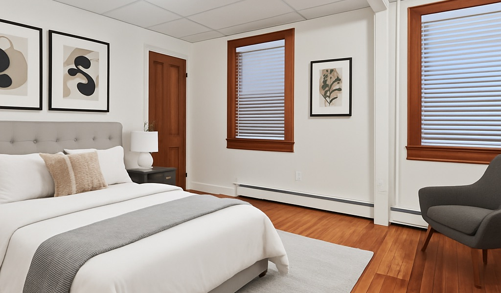 Franklin Apartments Saratoga Springs NY renovated 1-bedroom apartments for rent managed by Green Springs Property Management.