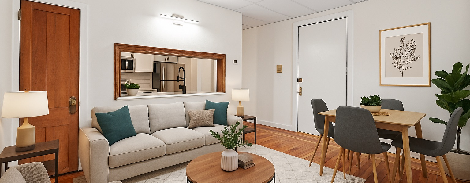 Franklin Apartments Saratoga Springs NY renovated 1-bedroom apartments for rent managed by Green Springs Property Management.