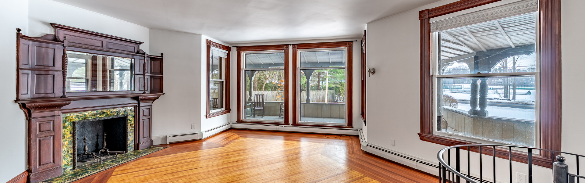 Skidmore Mansion Apartments Saratoga Springs NY with renovated interiors managed by Green Springs Property Management.
