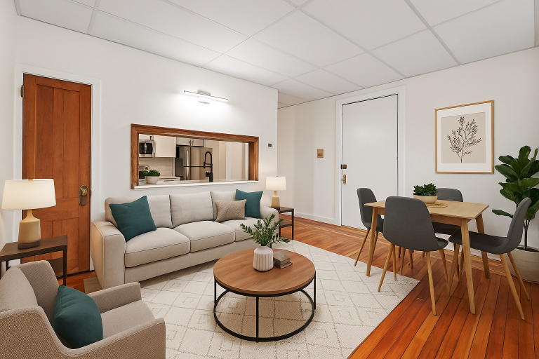Franklin Apartments Saratoga Springs NY renovated 1-bedroom apartments for rent managed by Green Springs Property Management.