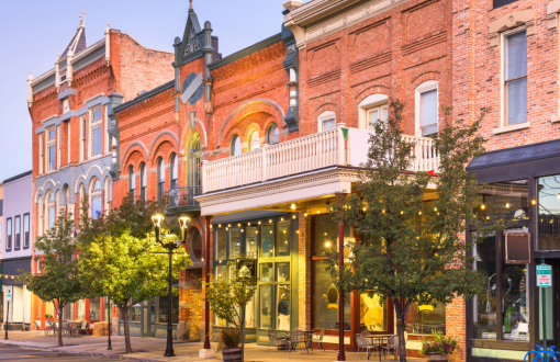 Historic building in downtown Saratoga Springs